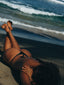 Acatenango reversible string bikini - Black and white cheetah