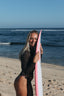 Zicatela surfhoodie - Brown with violet straps