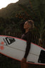 Zicatela surfhoodie - Brown with violet straps